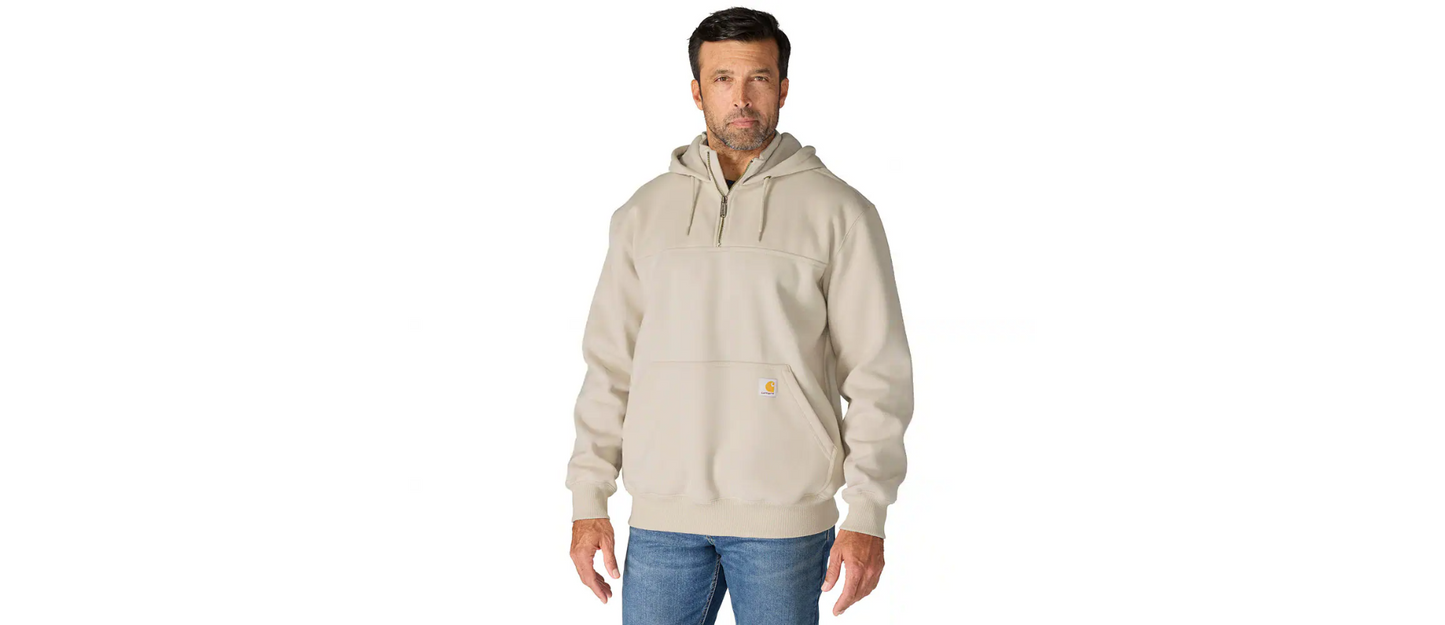 Carhartt Men's Rain Defender Loose Fit Heavyweight 1/4 Zip Hoodie