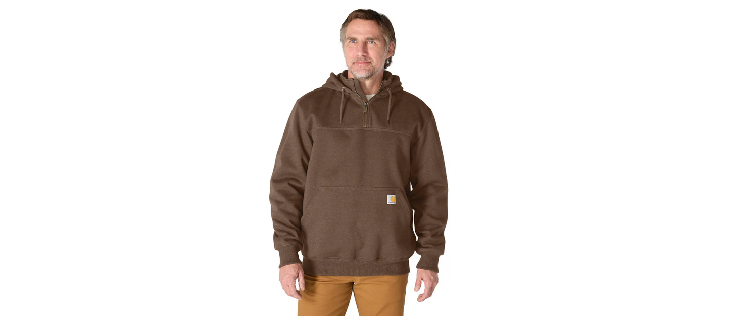 Carhartt Men's Rain Defender Loose Fit Heavyweight 1/4 Zip Hoodie
