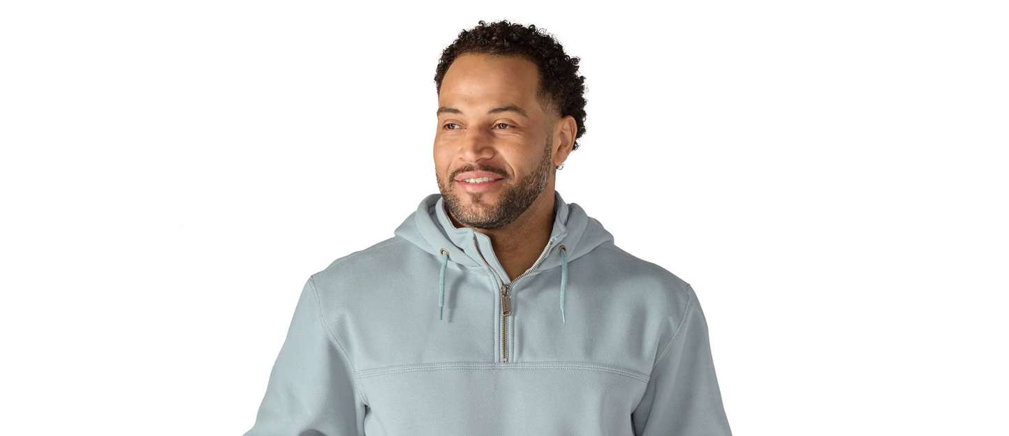 Carhartt Men's Rain Defender Loose Fit Heavyweight 1/4 Zip Hoodie