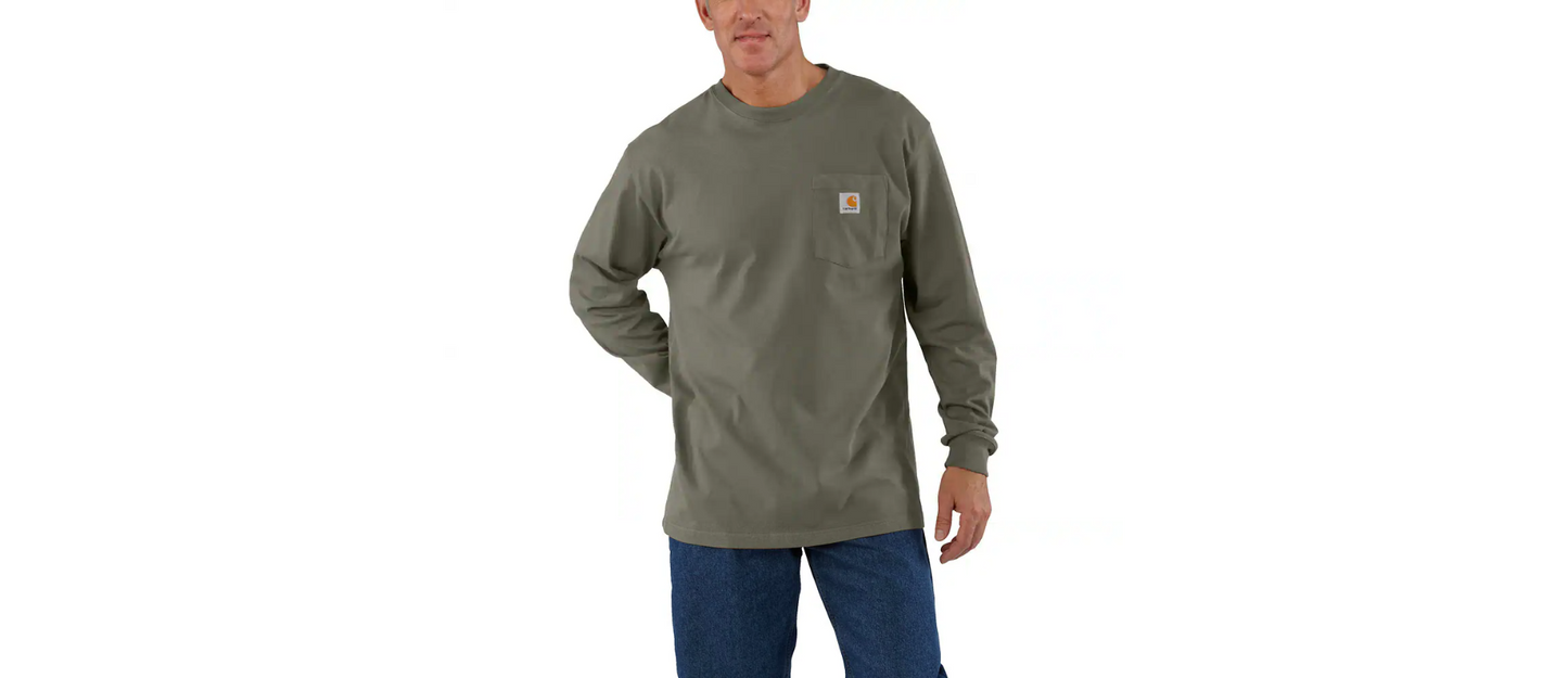 Carhartt Men's Loose Fit Heavyweight Long-Sleeve Pocket T-Shirt