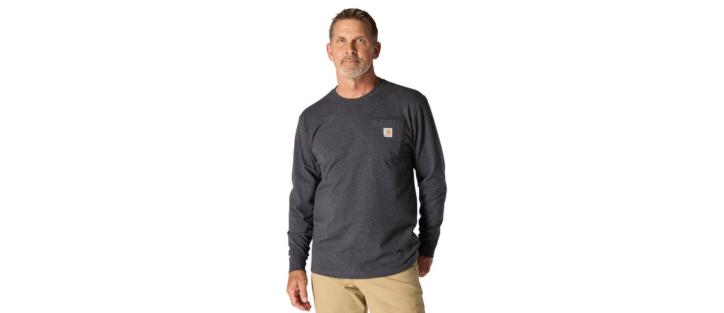 Carhartt Men's Loose Fit Heavyweight Long-Sleeve Pocket T-Shirt