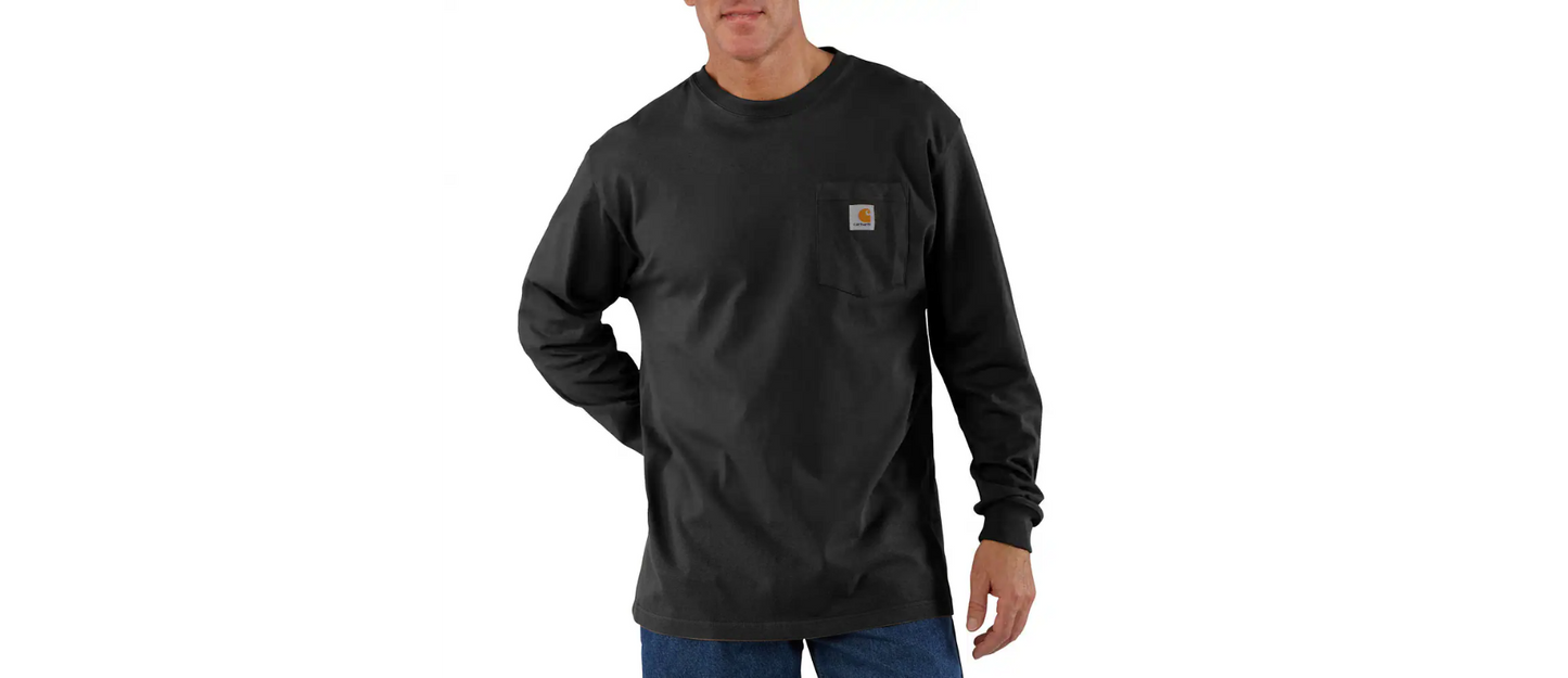 Carhartt Men's Loose Fit Heavyweight Long-Sleeve Pocket T-Shirt