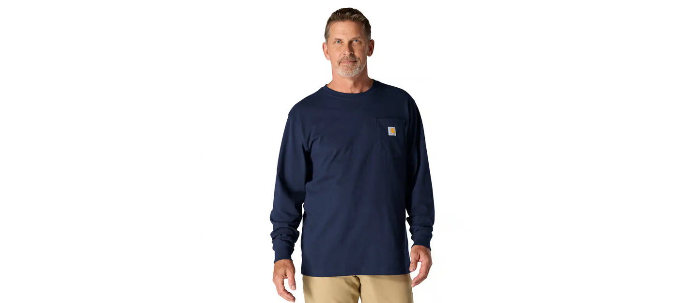 Carhartt Men's Loose Fit Heavyweight Long-Sleeve Pocket T-Shirt