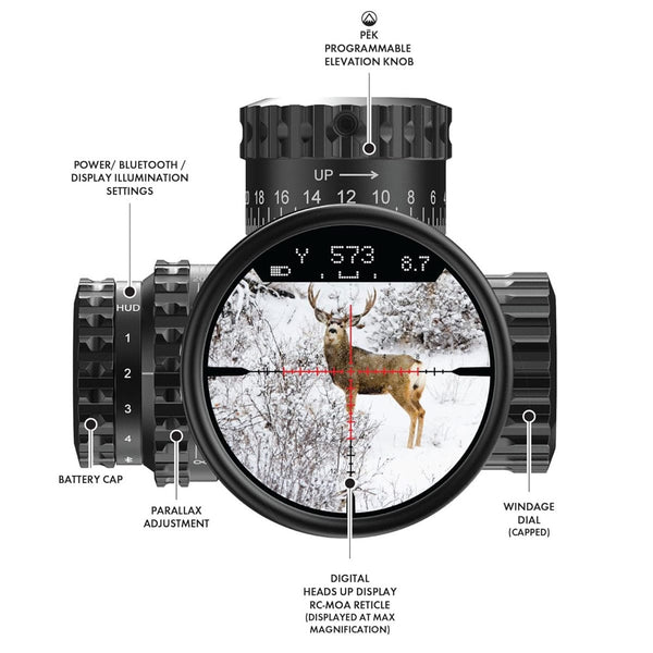 Burris Veracity PH 4-20x50mm Rifle Scope, FFP Rapid Cross MOA Illuminated Reticle