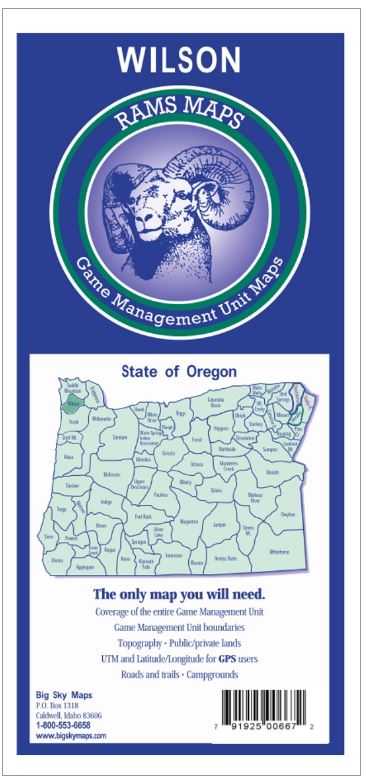 Rams Oregon Game Management Unit Maps